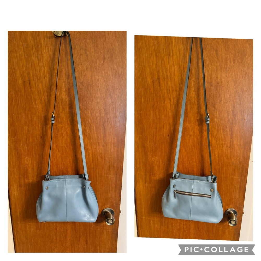 NWOT Patricia Nash Holystone Slouchy Satchel in Safflower Blue *sold out online* - Picture 7 of 16